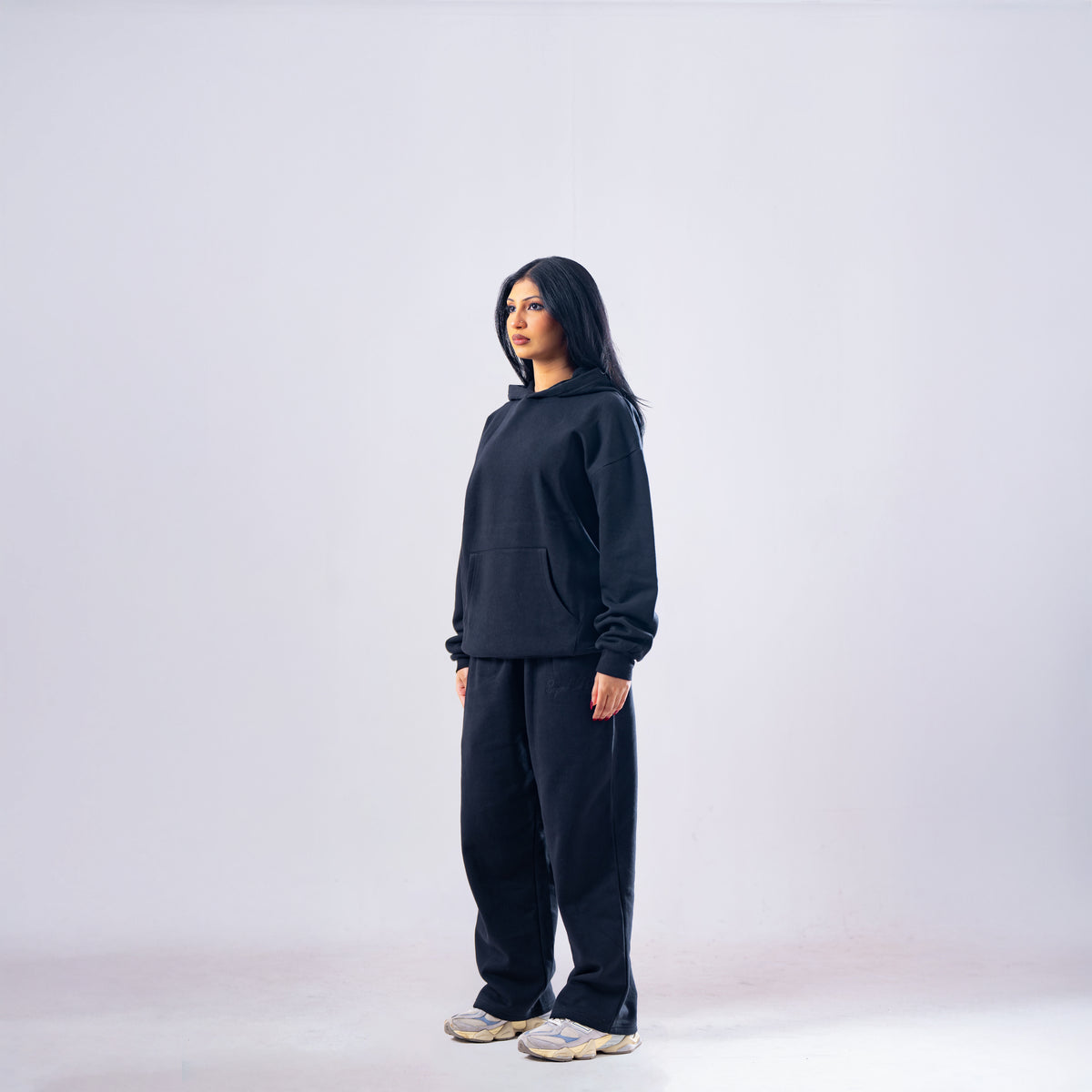 Black Essentials Hoodie